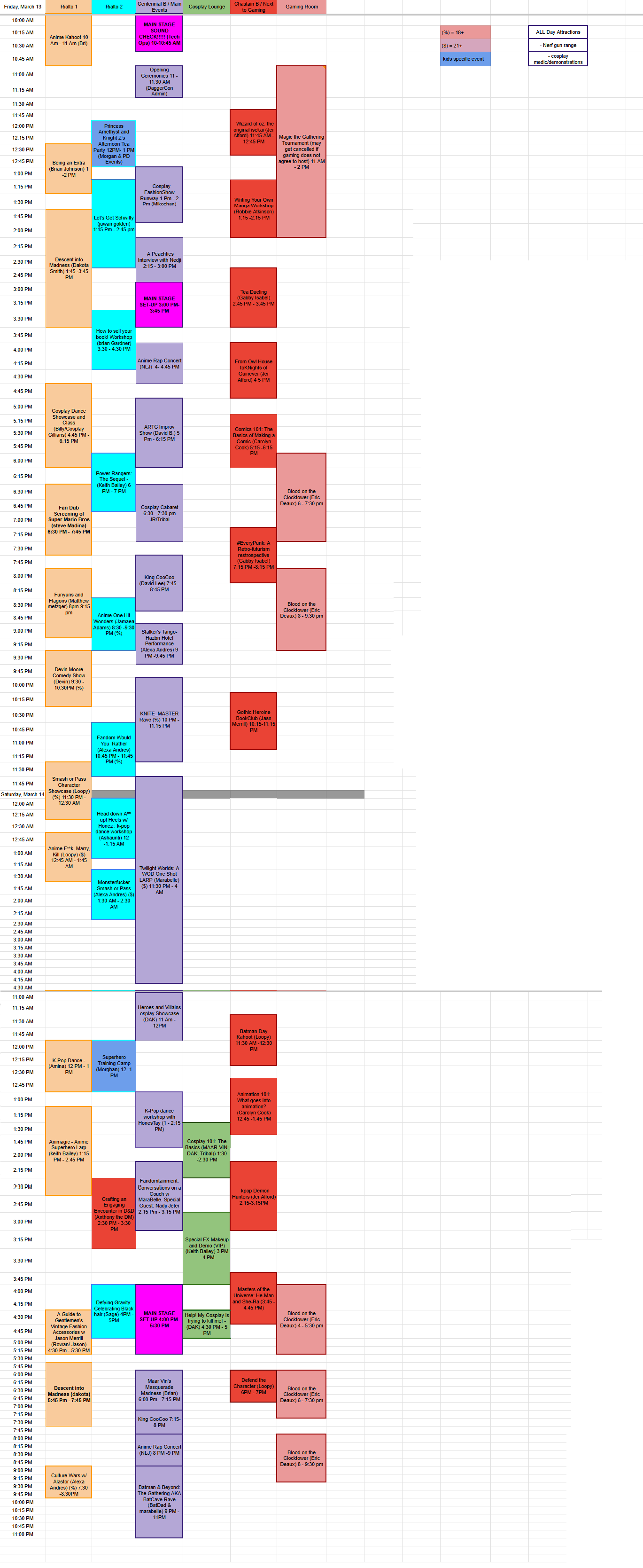 DaggerCon 2026 Schedule